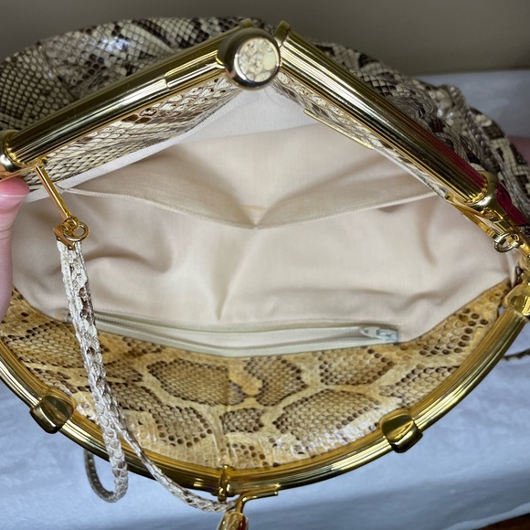 Vintage Judith Leiber Snakeskin Handbag - Picture 5 of 13